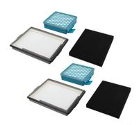Replacement Carbon Filter for Miele Vacuum Cleaners for boost for cx1 Cat Dog - Activated Charcoal Odour Neutraliser Spare Part 11639240(2 Sets)