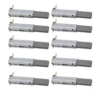 Replacement Carbon Motor Brushes Holder Spare Parts For 30/60/70/80/90L Models Industrial Vacuum Cleaners Accessories, Graphite+Iron Material(10 PCS)