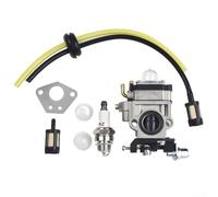 Replacement Carburetor Kit For Florabest FBS 43 A1 For FBK 4 B2 4In1 For Parkside PBK4A1 PBS2A1, With 1 X Fuel Hose With Fuel Filter