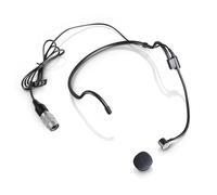 Replacement Cardioid Condenser Headset Headworn Microphone for Audio-Technica System 9 ATW-901/H VHF Wireless System, with 4-Pin Hirose (HRS) Female Connector, Black