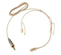 Replacement Cardioid Headset Microphone for Sennheiser SK 100 G4 Bodypack Transmitter, Condenser, 3.5 mm TRS Connector, Hard Carrying Bag, Beige
