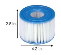 Replacement Cartridge for Intex S1 29011E Pool Filter, Suitable for Pure Spa Pools to Capture Impurities and Protect Pool Equipment