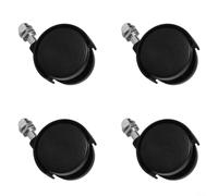 Replacement Casters for Midea for pioneer Oil Heaters, 4PCS 40x30x8mm Black Plastic Wheels for Smooth Movement(Without Brake)