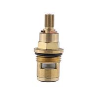 Replacement Ceramic Cartridge Brass Ceramic Stem Disc Cartridge Valve Quarter Turn 1/2" for Bathroom Kitchen Tap,Red