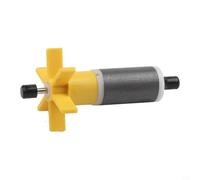 Replacement Ceramic Impeller Assembly, Stainless Steel Pump Shaft Kit, Yellow Plastic Metal Parts For ROTOR HQB-2200 Submersible Water Pump, Includes Shaft Core