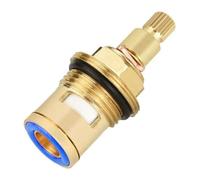Replacement Ceramic Tap Cartridge, 1pcs Tap Valves Cartridges Replacement Brass Ceramic Disc Tap Valve Insert Gland Cartridge Quarter Turn(Blue)