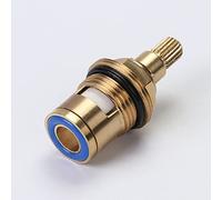 Replacement Ceramic Tap Cartridge, Brass Ceramic Stem Disc Cartridge Faucet Valve Quarter Turn 1/2" for Bathroom Kitchen Tap,Blue