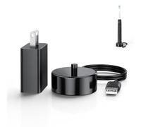 Replacement Charger Base Compatible with Philips Sonicare 5900 5500 5300 4100 3100 2100 1100 Series Rechargeable Electric Toothbrush HX3681 Power Brush USB Waterproof Charging Base Power Cord - Black