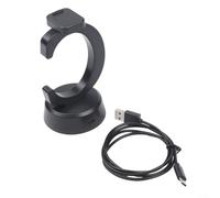 Replacement Charger Stand For Xplora X6 Play Smart Watch With Cable, Sturdy Abs Charging Dock Base, 1000ma Fast For Home Office Desk, Black Color