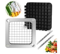 Replacement Chopper 3/8" Blade, Commercial Vegetable Chopper Dicer, French Fry Cutter Stainless Steel Blade for Fruit Cutting Machine Tomato Onion Pusher Block