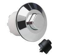 Replacement Chrome Toilet Flush Button & Spare Bellow Set Fits Grohe Adagio Cisterns 38488/113219