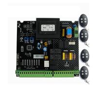 Replacement Circuit Control Board For AC Automatic Swing Gate Opener AC Motor Control Unit PCB Controller Circuit Board Electronic Card for Factories, Schools, Residences(1 board and 4 remote)