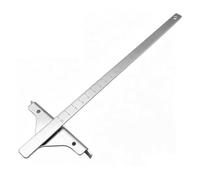 Replacement Circular Saw Edge Guide with Scale, Circular Saw Guide Rail Compatible with Dewalt DC390K DW936 DC310 DC300, Metal Alignment Rail for Accurate Cutting in Woodworking Projects, Silver 11mm