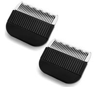 Replacement Clipper Blade Set Model 2167, Professional Detachable Blades Compatible with Wahl 9649LP, 9639, 9179, 9591, 6275LP, 9645, 79434 Cordless Clippers, Stainless Steel (2 - Pack)