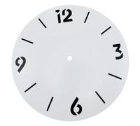 Replacement Clock Dial Face 234mm Aluminium Metal with White Arabic Numerals for Use in DIY Quartz Clock Projects or Wall Clock Upgrades