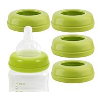 Replacement Collar Rings for Baby Bottles - Pack of 5 Leak Proof Screw Rings, Food Grade Feeding | Nursing Bottle Parts, Durable Baby Care Supplies, Portable Travel Feeding Parents