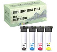 Replacement Compatible for EPSON 11D1 11D2 11D3 11D4 Ink Cartridges Work for WF-C5390DW WF-C5890DWF Printer 4 Color