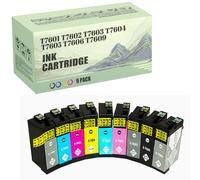 Replacement Compatible for EPSON T7601 T7602 T7603 T7604 T7605 T7606 T7609 Ink Cartridges Work for SC-P600 Printer 9 PACK