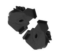 Replacement Compatible With BMW For 325i Base 2002 2003 2004 2005 For 330i M 2005 2pcs Front Bumper Bar Brackets Retainer Mount OEM:51117030619 51117030620