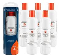 Replacement Compatible with Whirlpool Ice Water Refrigerator Cartridge 2 - EDR2RXD1, Element W10413645A, WRF989SDAB, High Efficiency Filtration(5psc)