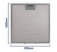 SPARES2GO Grease Filter compatible with Elica Cooker Hood (320mm x 320mm)