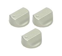Replacement Cooker Oven Hob Silver Control Switch Knobs Hot-Ari IX Compatible with Hotpoint DHS53CX 068601 DHS53X UHS53X 068610 Ariston FH21 IX FH21 IX S FH51 IX CN Alternative to C00298879 (3 Pack)