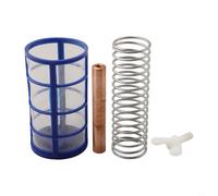 Replacement Copper Anode Rod for Solar Pool Ionizer, 105 x 18 mm Copper + ABS Pool Purifier Accessory Kit (Rod, Spring, Filter, Knob) - Compatible