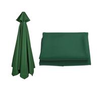 Replacement Cover for 2.4m & 3m Cantilever Umbrella - Dark Green Fabric Fits 6 & 8 Ribs -Canopy for Outdoor Patio - Waterproof & UV-Resistant