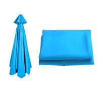 Replacement Cover for 2.4m 3m Offset Umbrella -Fabric Canopy - Fits 6 & 8 Ribs - Blue Lagoon Color - UV Resistant Waterproof - Ideal for Patio & Garden