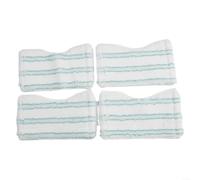 Replacement Cover for Leifheit and Bathtub Wiper Pad | Microfiber Mop Head with Elastic Rubber Flap | Washable Cleaning Accessory for Hard Floors and Bathroom(4 PACK)