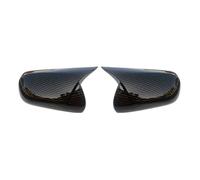 Replacement Covers Car Mirrors Fit For Toyota For Corolla E140 E150 2006-2013 Carbon Fiber Rear View Mirror Cover Retrofit Exterior Decoration Door Mirror Covering Caps(No right black)