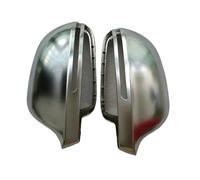 Replacement Covers Car Mirrors For A6 C6 4F For A4 B8 For A5 8T For Q3 SQ3 S4 S5 S6 2008-2011 2pc Silver Side Mirror Covers Cap(A)