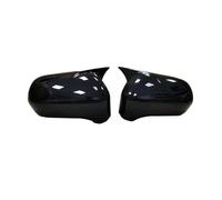 Replacement Covers Car Mirrors For Civic 8th 2005-2011 Pair Car Rearview Side Mirror Cover Wing Cap Sticker Door Rear View Case Trim(No Light Black)
