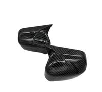 Replacement Covers Car Mirrors For Civic 8th 2005-2011 Pair Car Rearview Side Mirror Cover Wing Cap Sticker Door Rear View Case Trim(No Light Carbon)