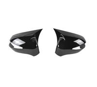 Replacement Covers Car Mirrors For Civic 8th 2005-2011 Pair Car Rearview Side Mirror Cover Wing Cap Sticker Door Rear View Case Trim(With Light Black)