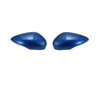 Replacement Covers Car Mirrors For Fiesta MK7 2008-2017 Left Right Side Blue Car Rear View Wing Mirror Cover Caps Car Rearview Mirror Cap(Pair)