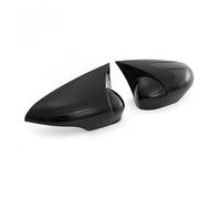 Replacement Covers Car Mirrors For Fiesta MK7 2009-2018 Car Side Mirror Covers Caps Rear View Case Cover Car Rearview Mirror Cap(Glossy Black)