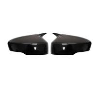 Replacement Covers Car Mirrors For Mitsubishi For Eclipse For Cross 2018-2023 Side Door Rearview Mirror Cover Cap Trim Shell Sticker Car Styling Wing Mirror Cover Casing(Gloss Black)