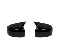 Replacement Covers Car Mirrors For Mitsubishi Lancer X 10 EX EVO 2008-2016 Rearview Side Mirror Cover Wing Cap Exterior Rear View Case Trim(No light Gloss Black)