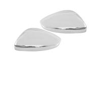 Replacement Covers Car Mirrors For Peugeot 208 2012-2019 For 2pcs Door Rearview Mirror Cover Trims 1607513080 Left Right Door Mirror Covering Caps(2xChrome)