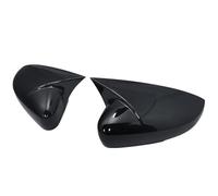 Replacement Covers Car Mirrors For VW For Polo For Mk5 For 6R For 6C 2009-2017 Side Rearview Wing MIrror Covers Caps Car Accessories(Bright black)