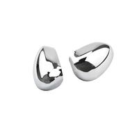 Replacement Covers Car Mirrors Replacement for Fiat 500 2007-2020 Left Right Door Side Rearview Mirror Cover Wing Replacement Car Rearview Mirror Cap(Chrome Pair)(Chrome Pair)