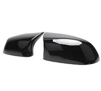 Replacement Covers Fits for Car Mirrors Exterior Rearview Mirror Covers Door Side Mirror Caps 2PCS Replacement For BMW X3 F25 LCI X4 F26 X5 F15 X6 F16 2014-2018 (Color : Gloss white)(Gloss Black)