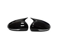 Replacement Covers for Car Mirrors For Genesis G70 2017-2023 Car Sticker Rearview Side Mirror Cover Wing Cap Carbon Fiber Look(Gloss Black)