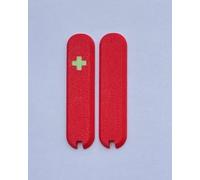 Replacement Covers For Victorinox Scales 58mm Plastic Handles With Tweezers And Toothpick Slots And Glowing Cross (Red)