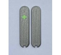 Replacement Covers For Victorinox Scales 58mm Plastic Handles With Tweezers And Toothpick Slots And Glowing Cross (Silver)