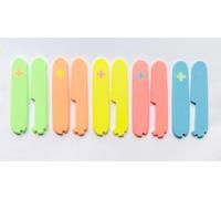 Replacement Covers For Victorinox Scales Plus 91mm Plastic Handles With Extra Pen Slot Glow In The Dark (Blue)
