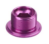 Replacement Crank Bolt for Chainring Crankset on MTB and Road Bikes Made of Aluminum Alloy M15 M20 Thread For IXF M19 Compatible (Purple - M20)