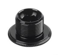 Replacement Crank Bolt for Chainring Crankset on MTB and Road Bikes Made of Aluminum Alloy M15 M20 Thread For IXF M19 Compatible (Black-18)