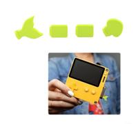 Replacement Crank Set, Vibrant Gaming Grip Set for Playdate System featuring Angular Fin and Dome Style Patterns(Green)